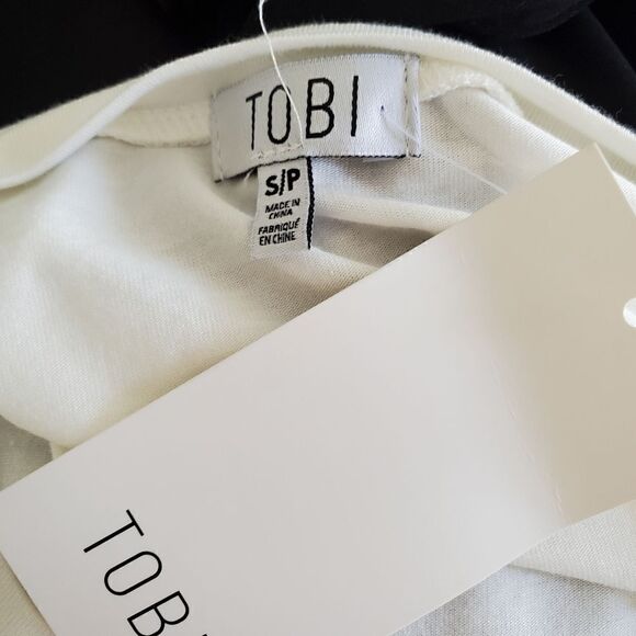 Tobi White Stretch Mini Dress NWT - Picture 7 of 8